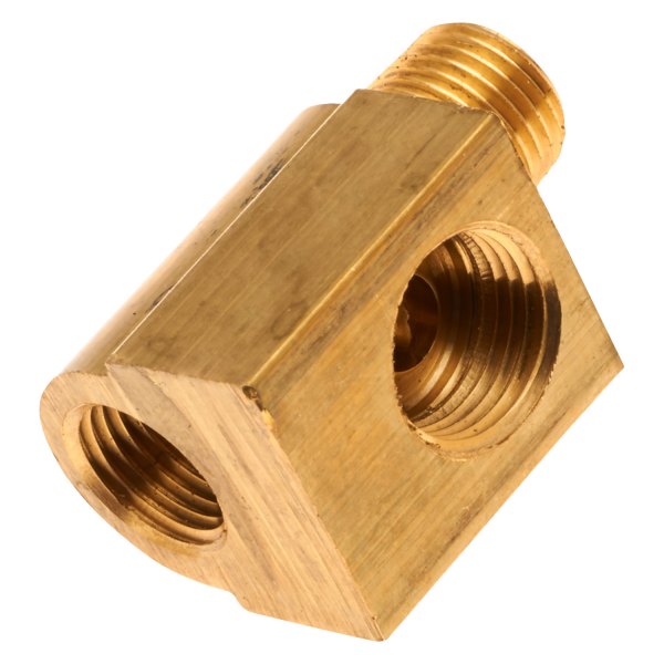 Gates® - 1/8-27" Male to Female to Female Brass Hydraulic Tee Adapter