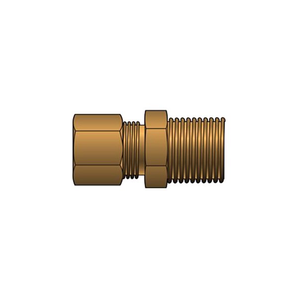 Gates® - 1/8" Copper Tubing Industrial to Male Pipe Coupling