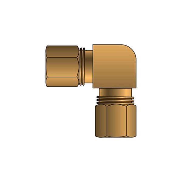 Gates® - 3/16" Copper Tubing Industrial Union 90° Coupling