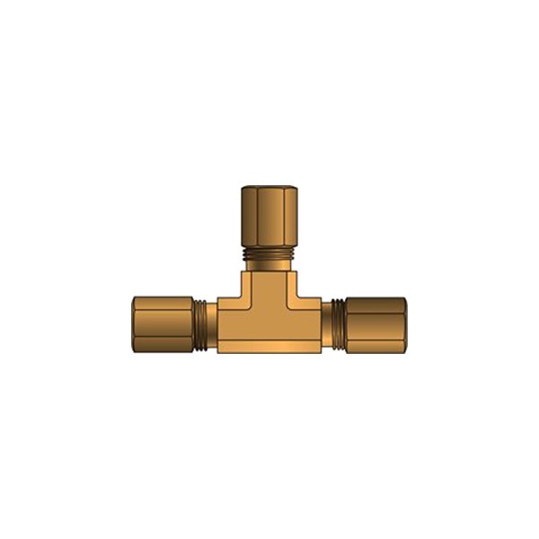 Gates® - 1/4" Copper Tubing Industrial Union Tee Coupling