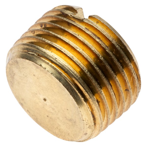 Gates® - 3/8"-18 Brass Male Pipe Plug Slotted Head