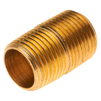 Gates® - 1/2"-14 Brass Male Pipe to Male Pipe Close Nipple