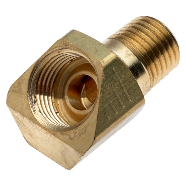 Gates® - 1/8"-27 Brass Female Inverted Flare to Male Pipe 45° Adapter