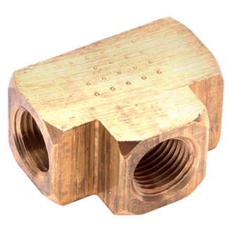 Gates® - 1/4"-18 Brass Female Pipe Union Tee Adapter