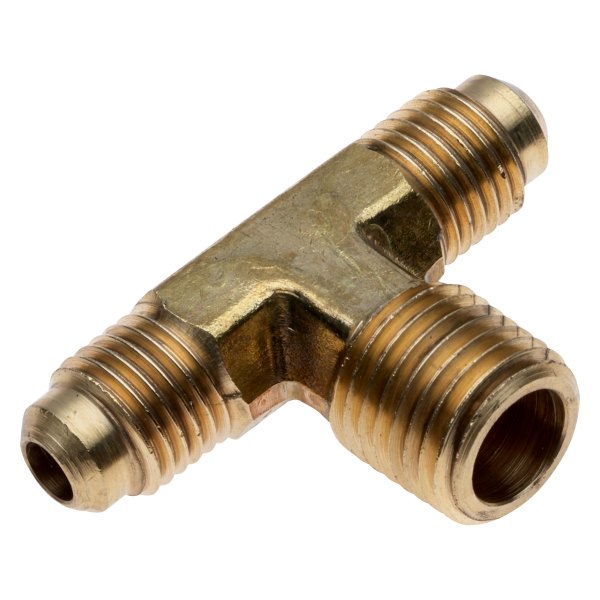 Gates® - 1/8" Brass Male SAE 45° Flare Run Tee to Male Pipe Adapter