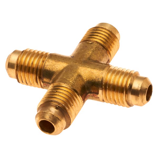 Gates® - 1/4" Brass Male SAE 45° Flare Cross Adapter