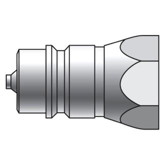Gates® - G941 Series™ 3/8"-18 Male Poppet Valve to Female Pipe Standard-Poppet Valve
