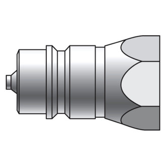 Gates® - G941 Series™ 1"-11 1/2 Male Poppet Valve to Female Pipe Standard-Poppet Valve