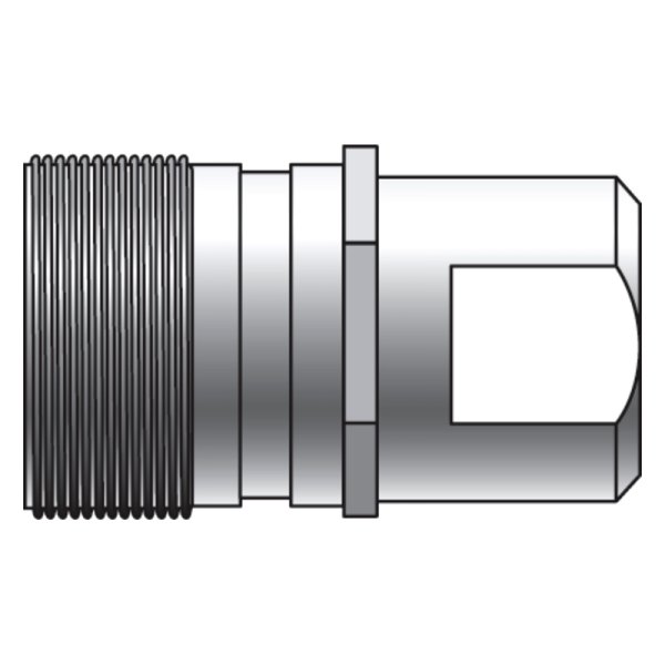 Gates® - G951 Series™ 3/4"-14 Brass Male Less Flange Quick Disconnect Coupler