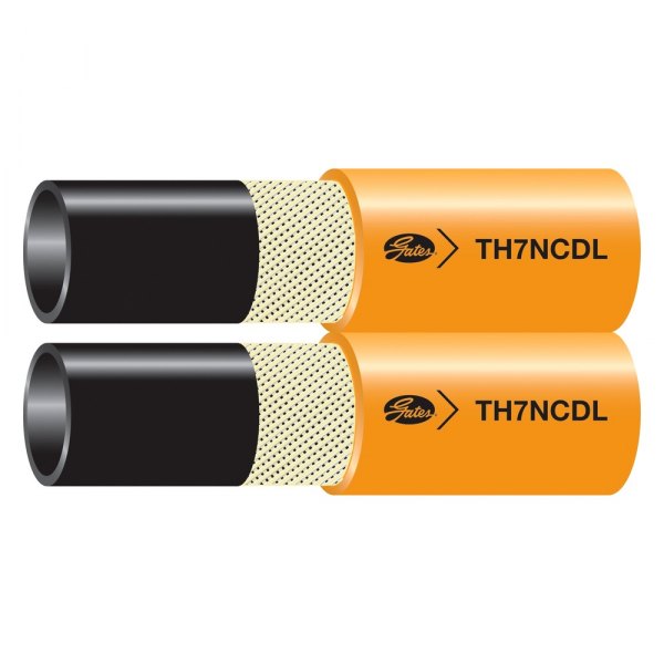 Gates® - TH7NCDL™ 3/8" x 50' Orange Thermoplastic Non-Conductive Dual Line Hydraulic Hose