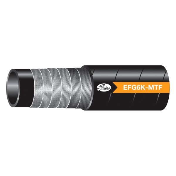 Gates® - Megatuff™ EFG6K™ 1-1/4" x 25' Nitrile Black Spiral Wire Hose