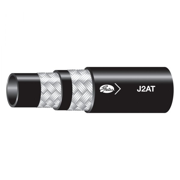 Gates® - J2AT™ 3/8" x 50' Nitrile Black 2-Wire Braid Jack Hydraulic Hose
