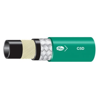Gates® - C5D™ 50' Synthetic Rubber Green High Temperature Multi-Fluid Hose