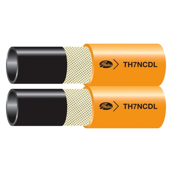Gates® - TH7NCDL™ 1/4" x 50' Orange Thermoplastic Non-Conductive Dual Line Hydraulic Hose