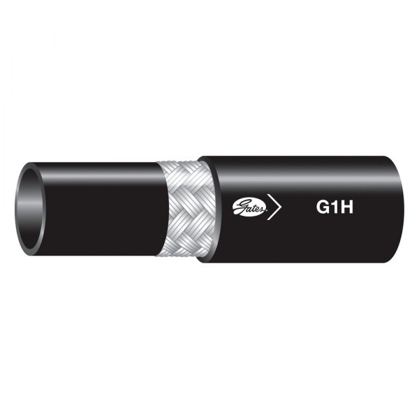 Gates® - G1H™ 5/8" x 50' Nitrile Black 1-Wire Braid High Temperature Hose
