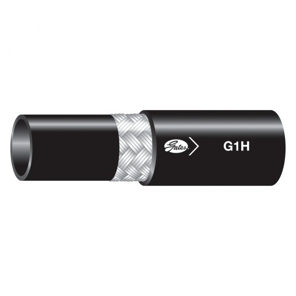 Gates® - G1H™ 1" x 50' Nitrile Black 1-Wire Braid High Temperature Hose