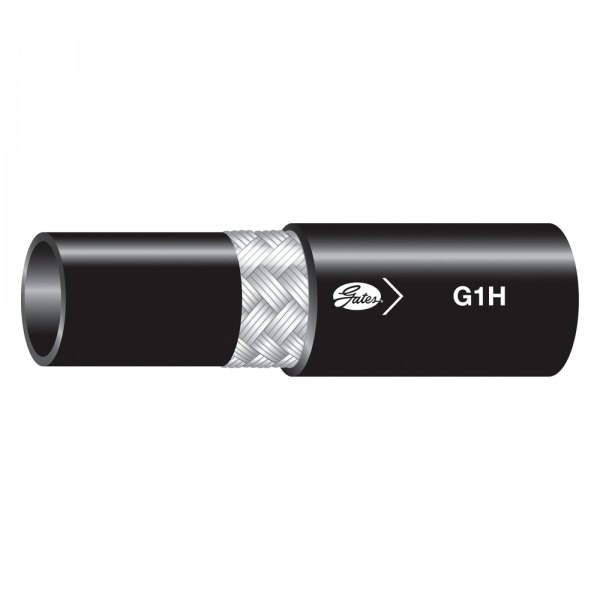 Gates® - G1H™ 3/4" x 50' Nitrile Black 1-Wire Braid High Temperature Hose