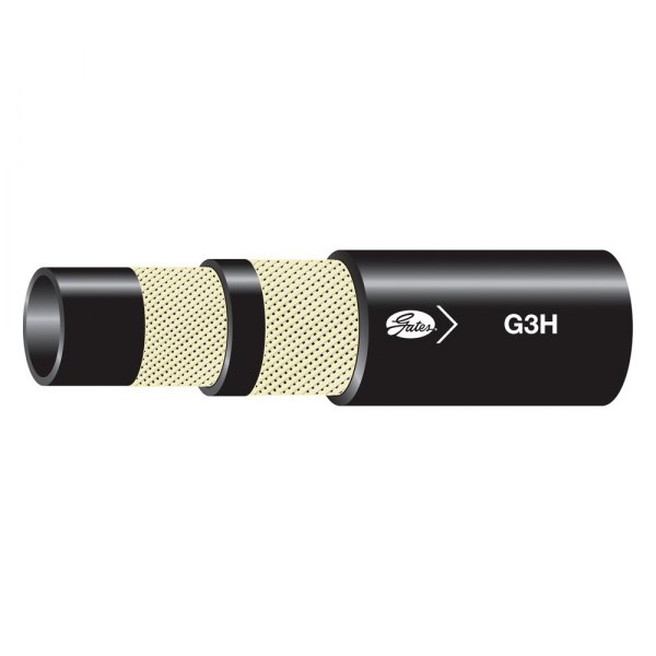 Gates® - G3H™ 5/16" x 50' Nitrile Black High Temperature 2-Fiber Braid Hose