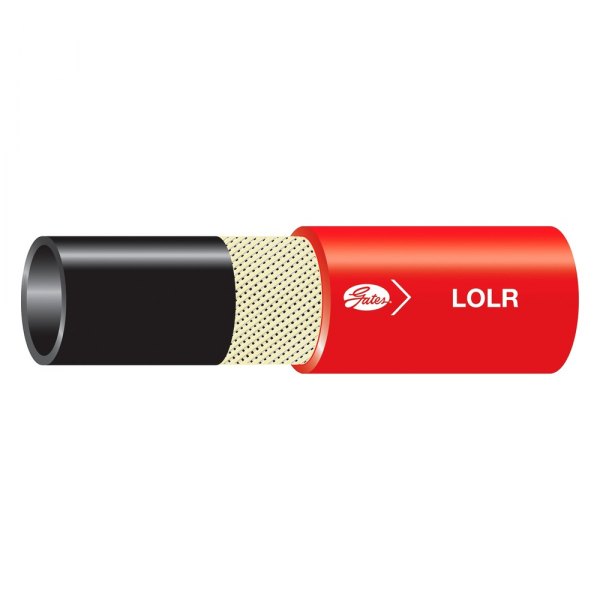 Gates® - LOL Plus™ 1/4" x 25' Nitrile Red Lock-On Hose