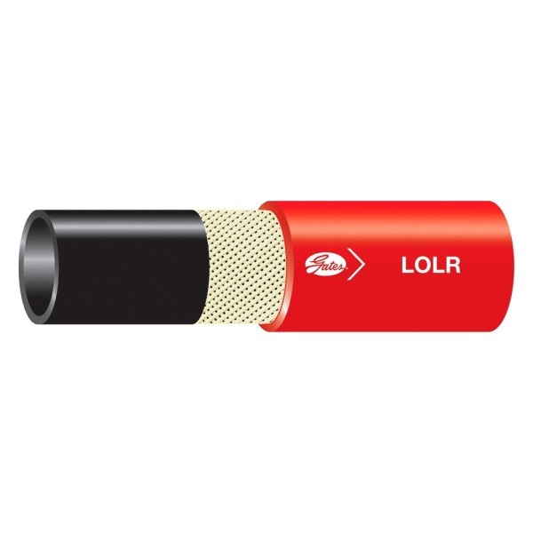 Gates® - LOL Plus™ 1/2" x 25' Nitrile Red Lock-On Hose