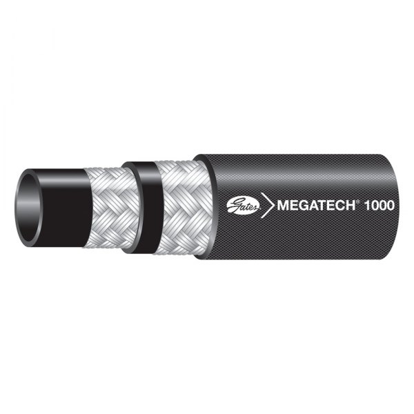 Gates® - MegaTech™ 3/8" x 50' Synthetic Rubber Black High Temperature Oil-Air Return Hose