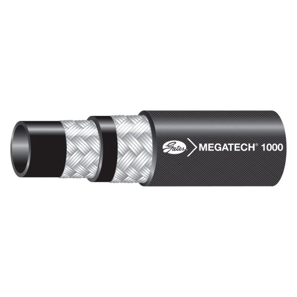 Gates® - MegaTech™ 1" x 50' Synthetic Rubber Black High Temperature Oil-Air Return Hose