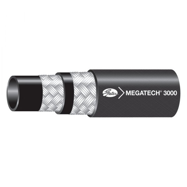 Gates® - MegaTech™ 1/4" x 50' Synthetic Rubber Black High-Temperature Oil-Air Return Hose