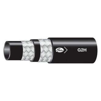 Gates® 86520 - G2H™ 1-1/4" x 50' Nitrile Black High-Temp 2-Wire Braid Hose