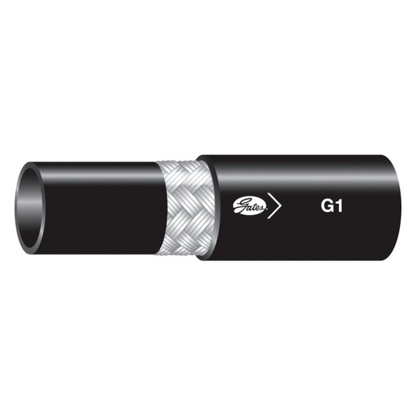 Gates® - G1™ 3/4" x 50' Nitrile Black 1-Wire Braid Hydraulic Hose