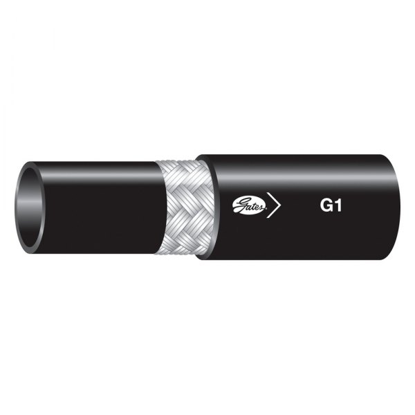 Gates® - G1™ 3/8" x 100' Nitrile Black 1-Wire Braid Hydraulic Hose