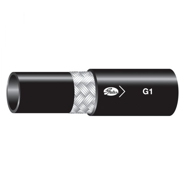 Gates® - G1™ 1/2" x 100' Nitrile Black 1-Wire Braid Hydraulic Hose