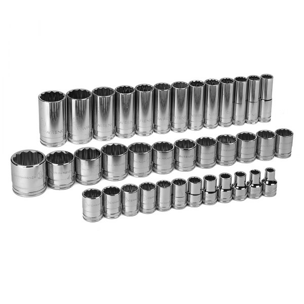 GearWrench® - 1/2" Drive 12-Point Metric Standard Deep Socket Set 37 Pieces