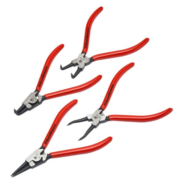 4PC 7 Inch Circlip Pliers Internal External Bent Nose Straight Tip Snap Ring 