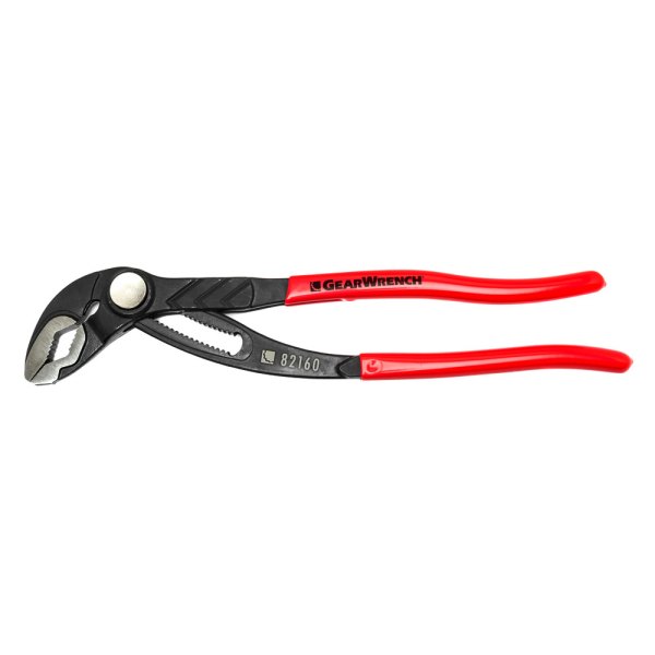 GearWrench® - 8" V-Jaws Dipped Handle Push Button Tongue & Groove Pliers
