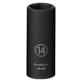 GearWrench® - 1/4" Drive 10 mm 6-Point Deep Impact Socket
