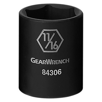 GearWrench® 84388N - 3/8" Drive 1" 6-Point Impact Socket