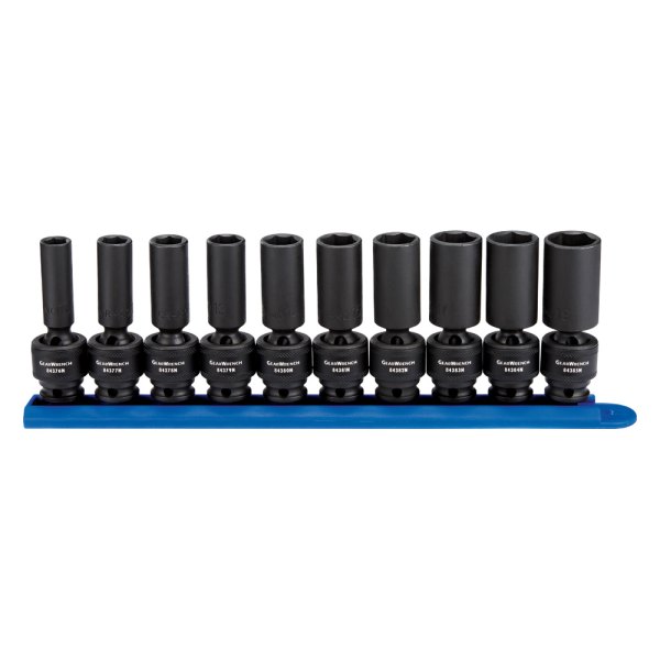 GearWrench® - (10 Pieces) 3/8" Drive Metric 6-Point Impact U-Joint Set