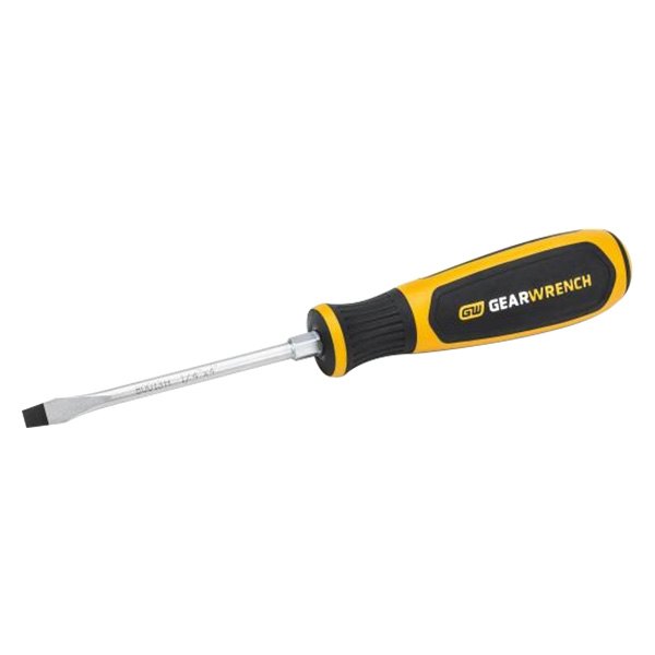 GearWrench® - 1/4" x 4" Multi Material Handle Bolstered Slotted Screwdriver