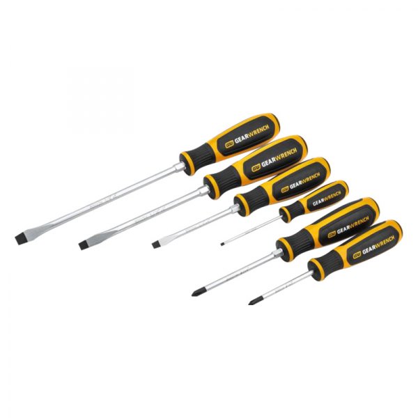 GearWrench® - 6-piece Multi Material Handle Phillips/Slotted Mixed Screwdriver Set