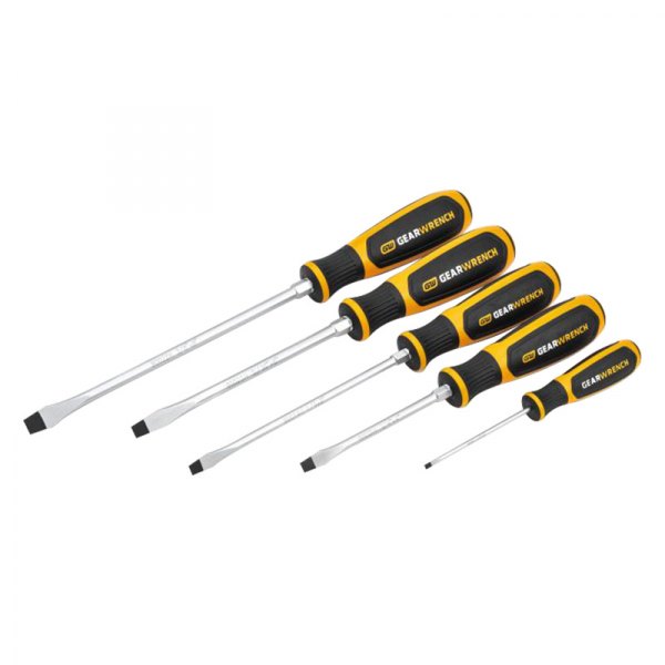 GearWrench® - 5-piece 1/8" to 5/16" Multi Material Handle Slotted Screwdriver Set