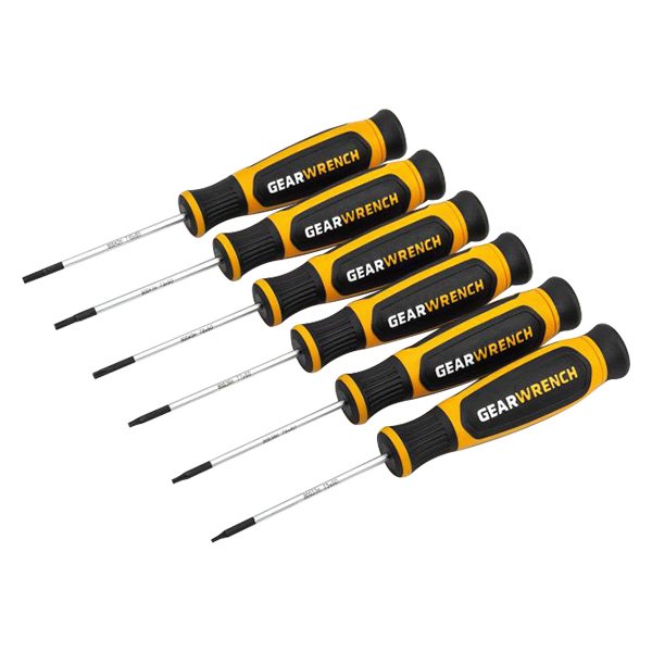 GearWrench® - 6-piece T5 to T10 Multi Material Handle Precision Torx Screwdriver Set