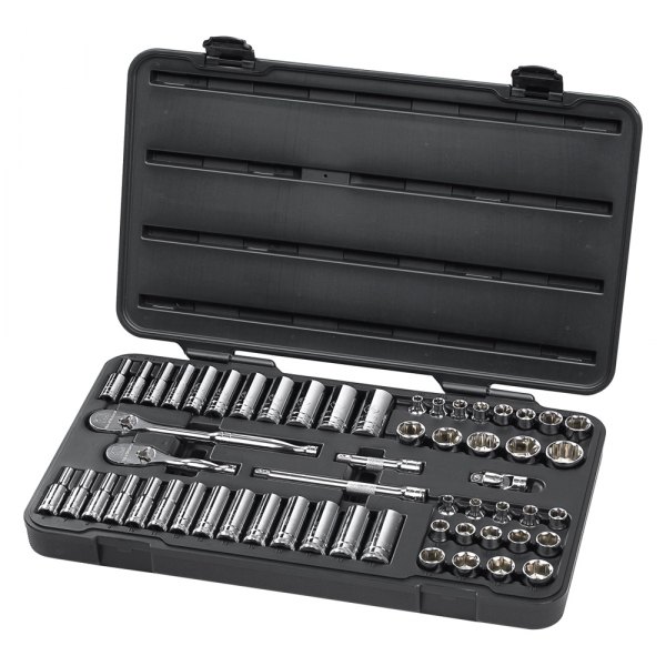 GearWrench® - 1/4" Drive 6-Point SAE/Metric Ratchet and Socket Set, 51 Pieces