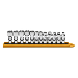 GearWrench® - 1/4" Drive 6-Point Metric Standard U-Joint Socket Set 12 Pieces