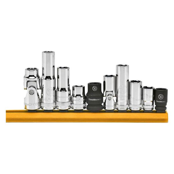 GearWrench® - 3/8" Drive 6-Point Metric Standard Socket Set 10 Pieces