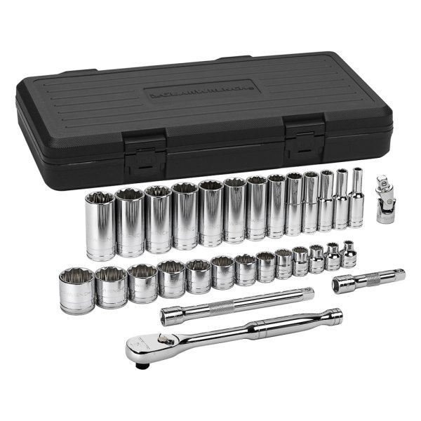 GearWrench® - 3/8" Drive 12-Point SAE Ratchet and Socket Set, 30 Pieces