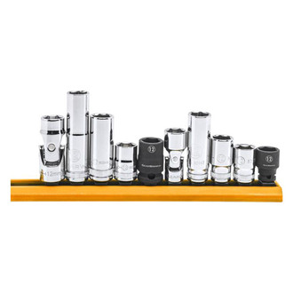 GearWrench® - Mixed Drive Size 6-Point Metric Standard Socket Set 10 Pieces