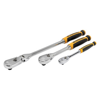 GearWrench® - Mixed Drive Size Drive 90 Teeth Cushion-Grip Ratchet Set 3 Pieces