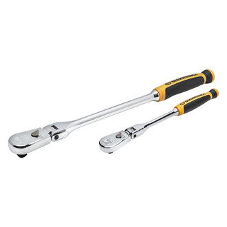 GearWrench® - Mixed Drive Size Drive 90 Teeth Flexible Head Cushion-Grip Ratchet Set 2 Pieces