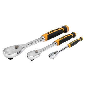 GearWrench® - Mixed Drive Size Drive 90 Teeth Cushion-Grip Ratchet Set 3 Pieces