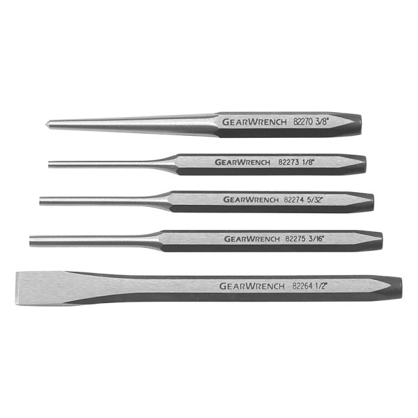 GearWrench® - 5-piece Punch and Chisel Mixed Set